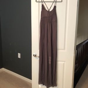Free people Gray maxi dress small